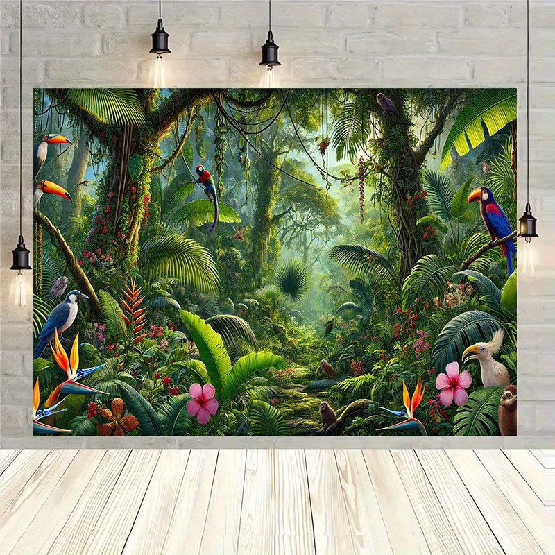 Outdoor Adventure Birthday Party - 1 шт., фон для баннера с