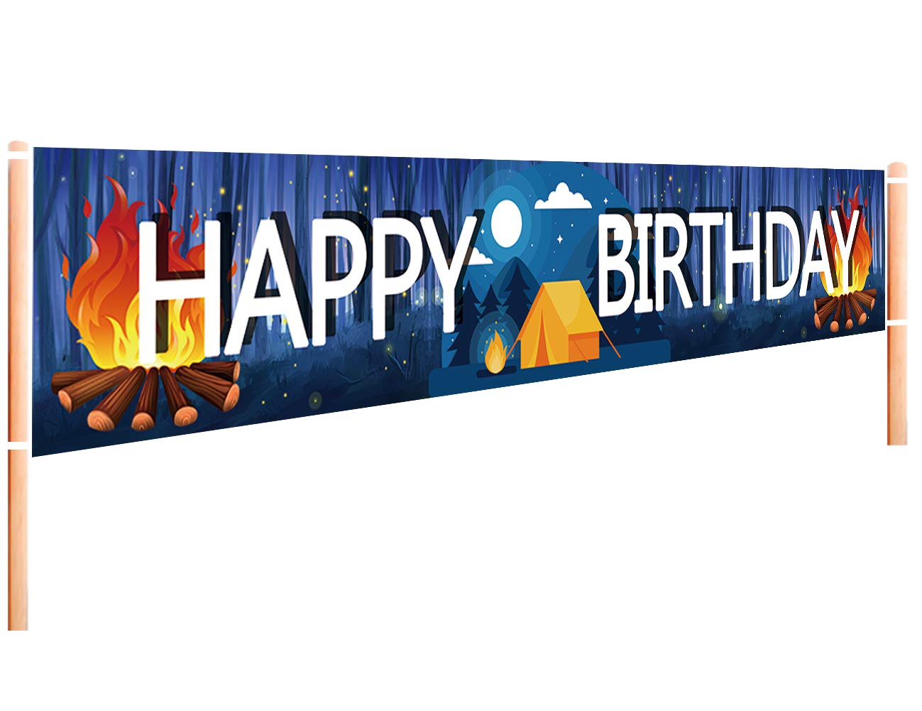 Happy Camper баннер на тему ке – обзор и цена Outdoor Adventure Birthday Party